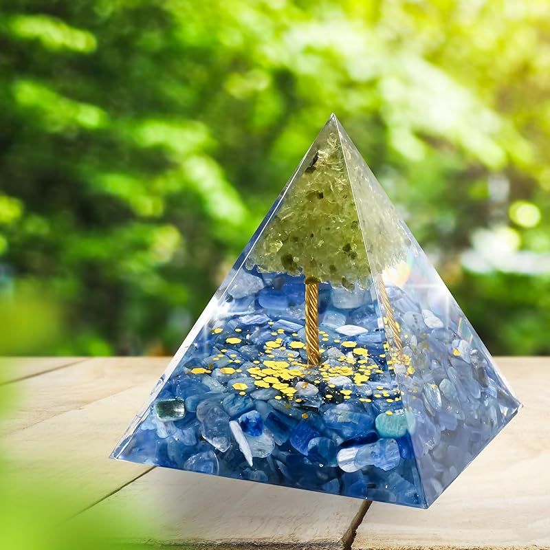 新品】 オルゴナイト クリスタル オルゴン ピラミッド ツリー 招財樹