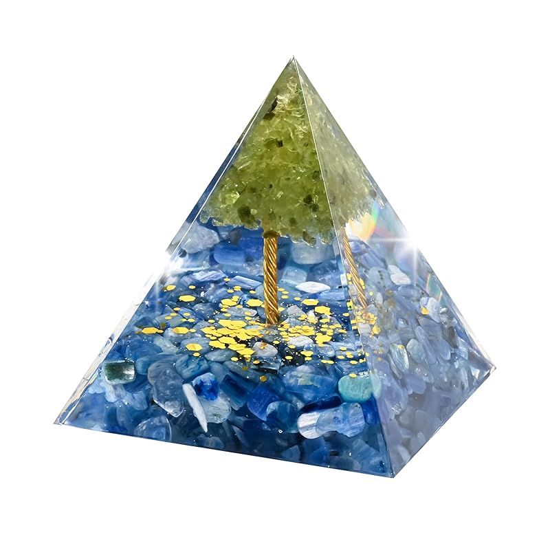 新品】 オルゴナイト クリスタル オルゴン ピラミッド ツリー 招財樹
