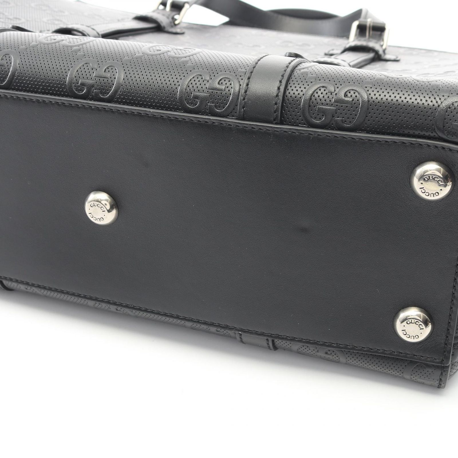 グッチ GUCCI トートバッグ GGエンボス 625774 ブラック レザー GG