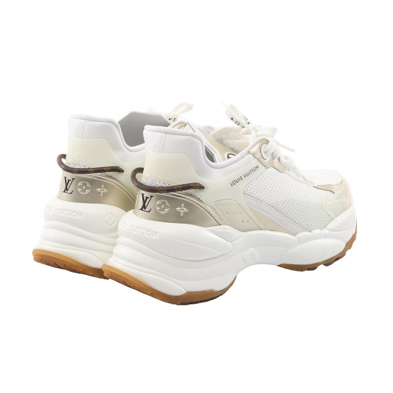 ルイ・ヴィトン LOUIS VUITTON スニーカー ラン55 ファブリック レザー