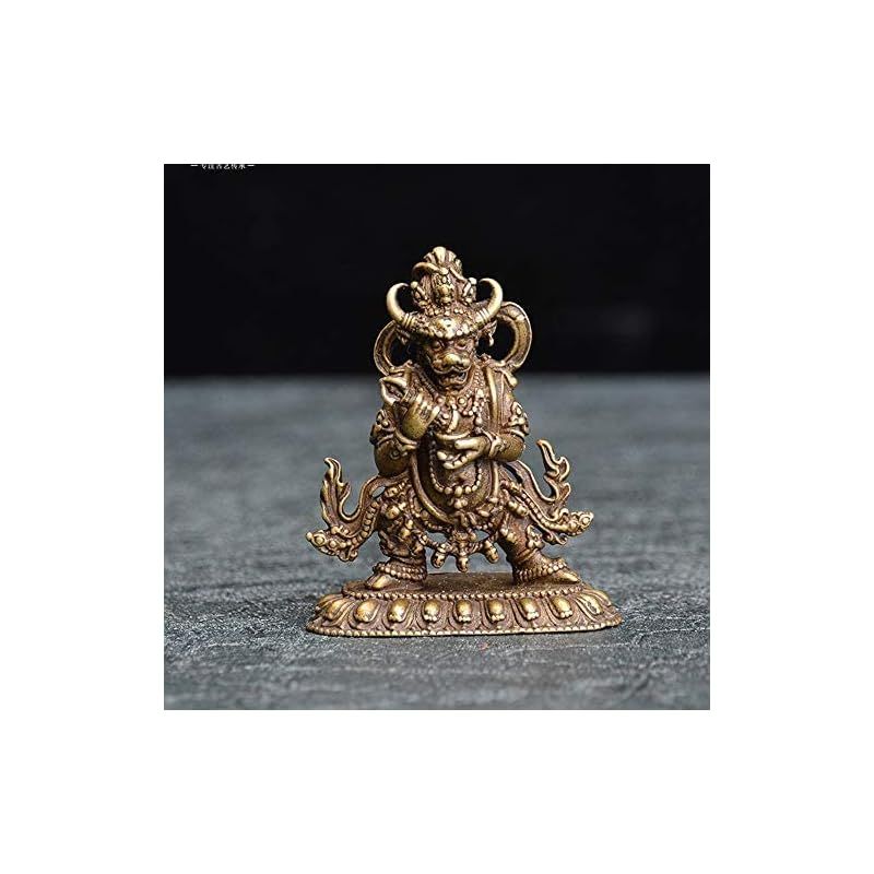 新品】 大威徳明王 仏像 フィギュア 十二支守り本尊 銅像 仏剣 祈る