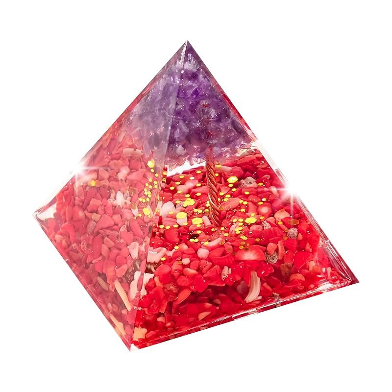 新品】 オルゴナイト クリスタル オルゴン ピラミッド ツリー 招財樹