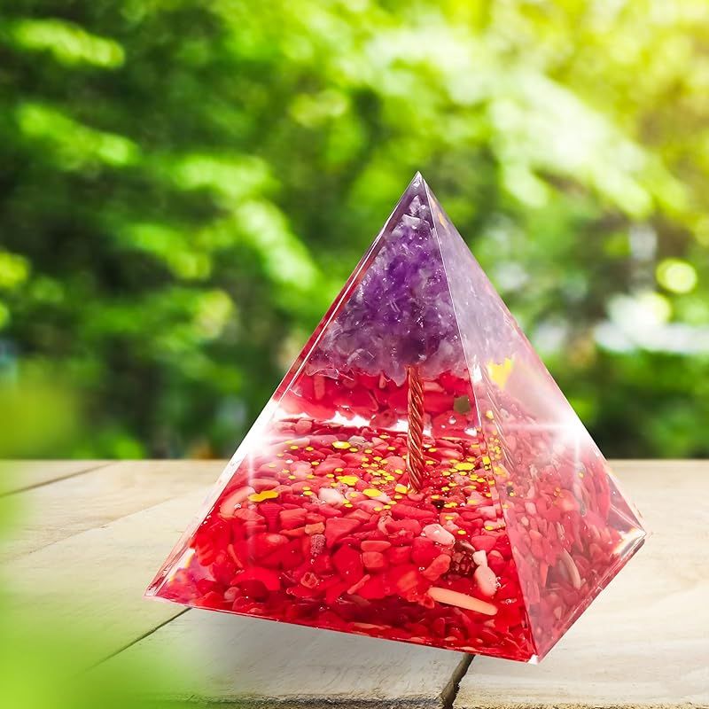 新品】 オルゴナイト クリスタル オルゴン ピラミッド ツリー 招財樹