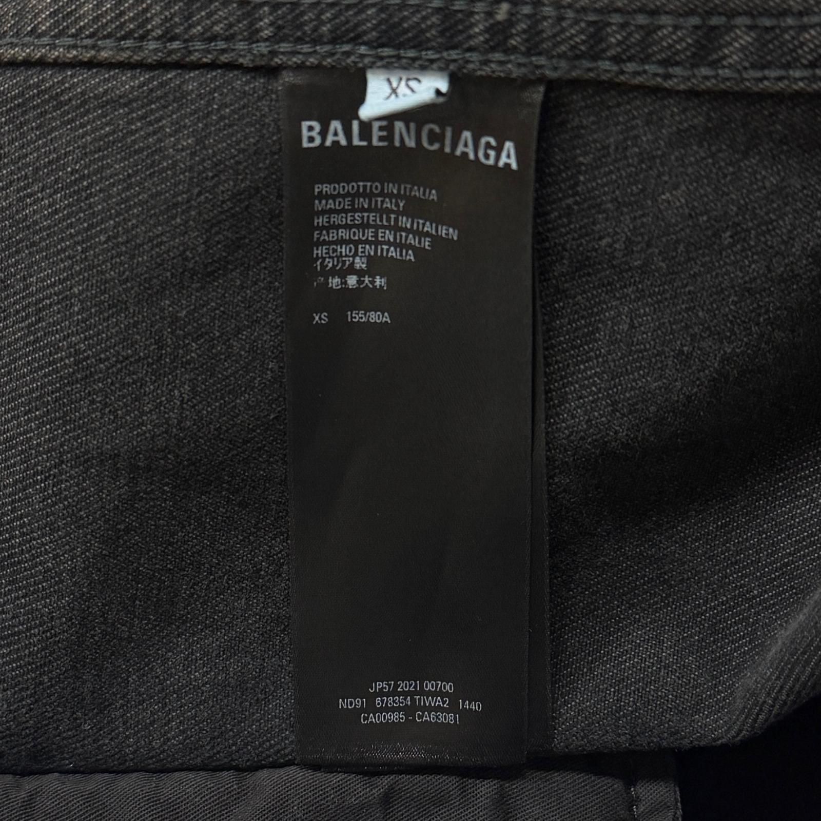 国内正規 BALENCIAGA Spray Paint BB Logo Denim Jacket スプレー