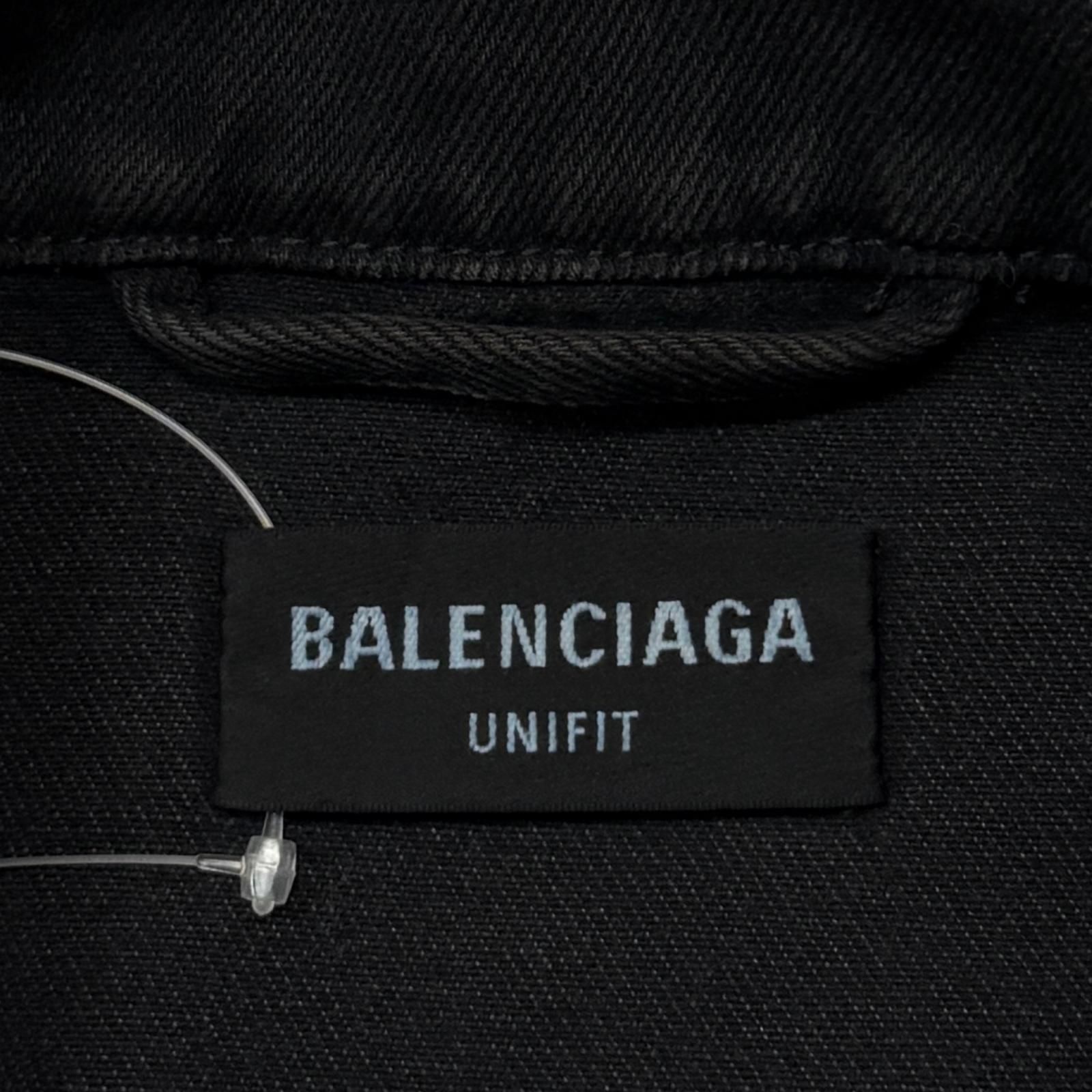 国内正規 BALENCIAGA Spray Paint BB Logo Denim Jacket スプレー