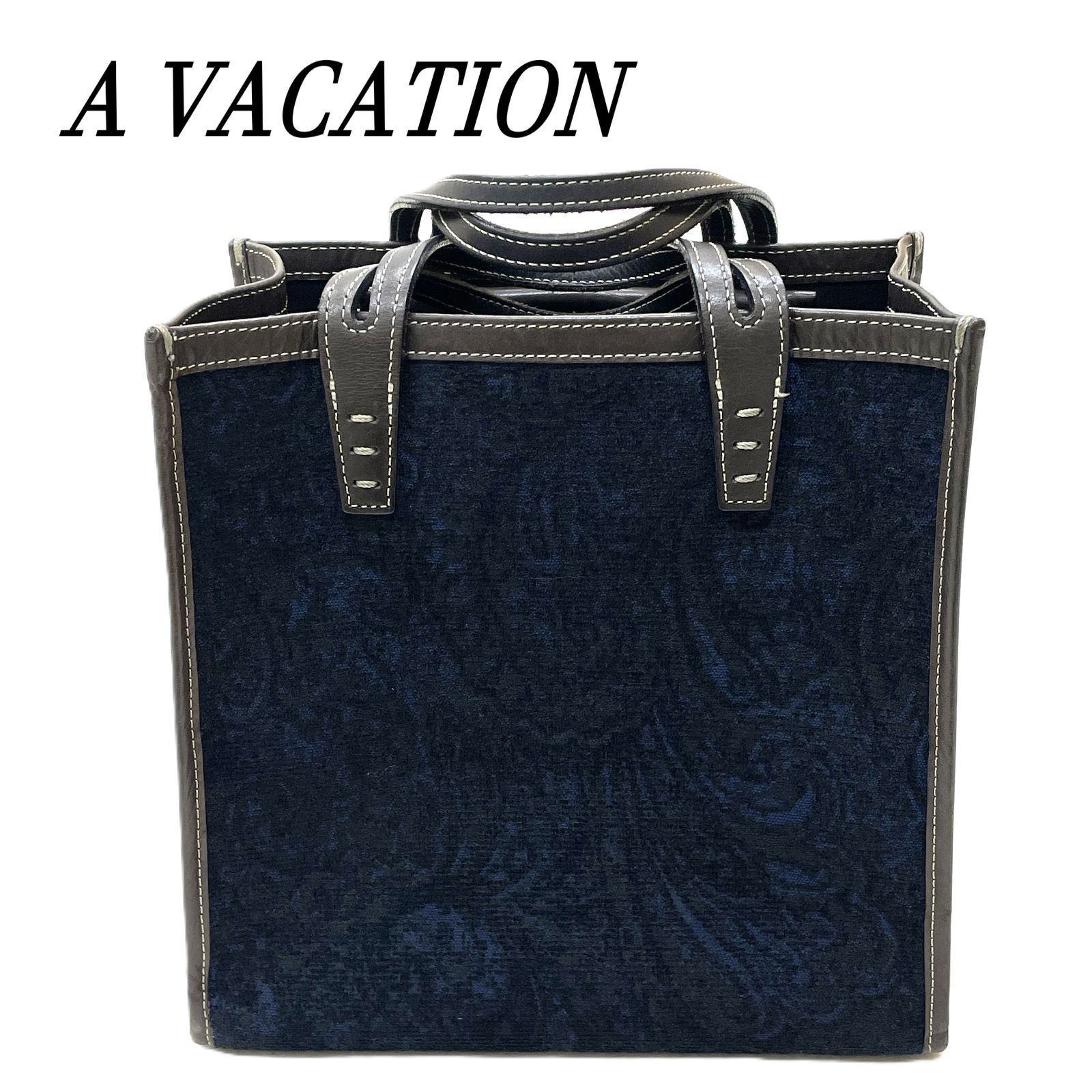 A VACATION アヴァケーション ジャガード ミニトートバッグ ペイズリー 