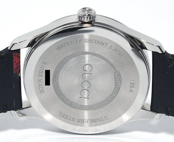 ☆電池交換済！箱保付！美品！GUCCI グッチ Gタイムレス ル マルシェ