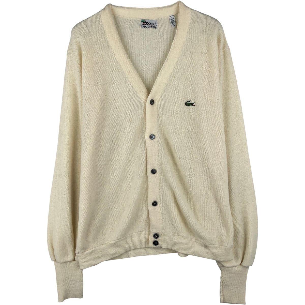 古着 70年代 ラコステ LACOSTE IZOD オーロンアクリルニットカーディガン メンズXL相当 ヴィンテージ/eaa607656 古着 70年代 ラコステ LACOSTE IZOD オーロンアクリルニット