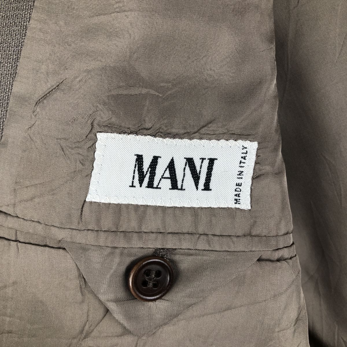 古着 MANI ウールテーラードジャケット イタリア製 メンズM相当