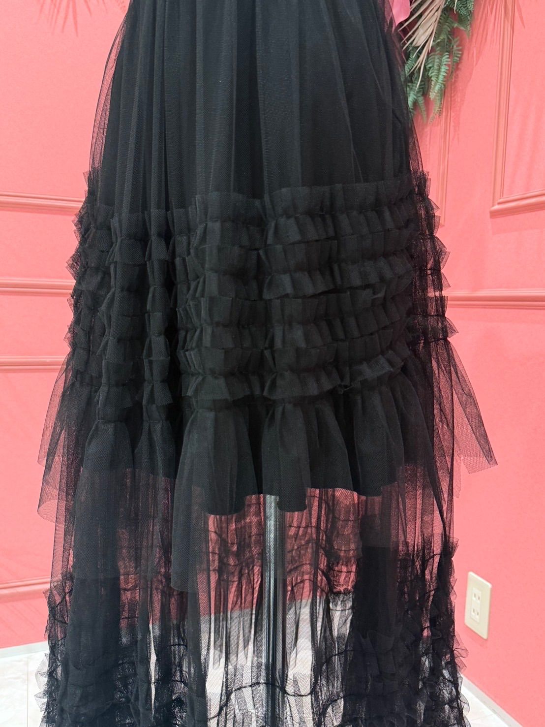 ジャンティ　社交ダンス　スカート 社交ダンス gentil ジャンティ authentic シースルーデザインスカート