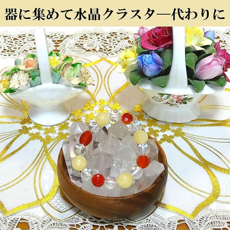 新品】 ブラジル産天然水晶8本セット (50mm～) 全面研磨