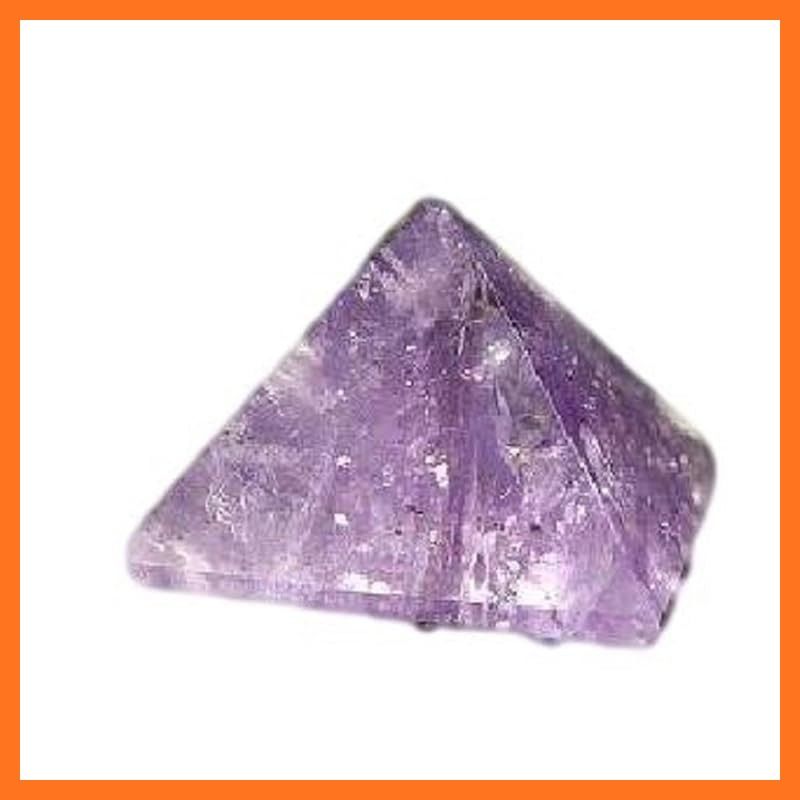 新品】 富商 天然石 アメジスト ピラミッド型 パワーストーン風水 開運
