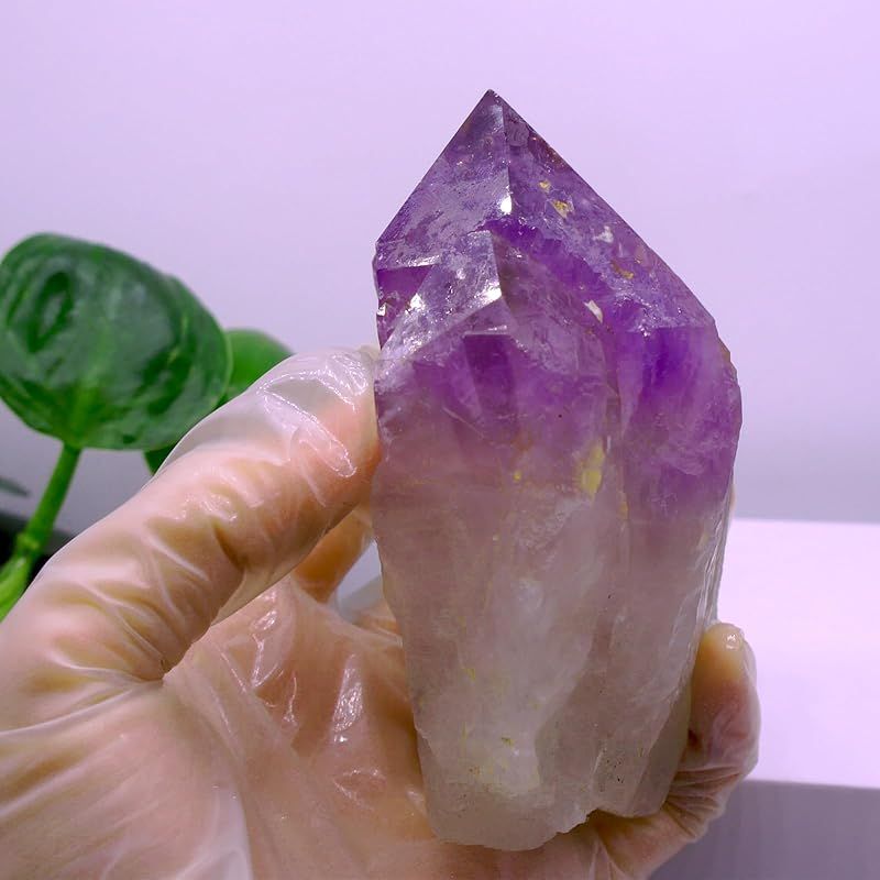 新品】 [TANAKA・YA] アメジスト 天然石 水晶ポイント 六角柱 厳選 上