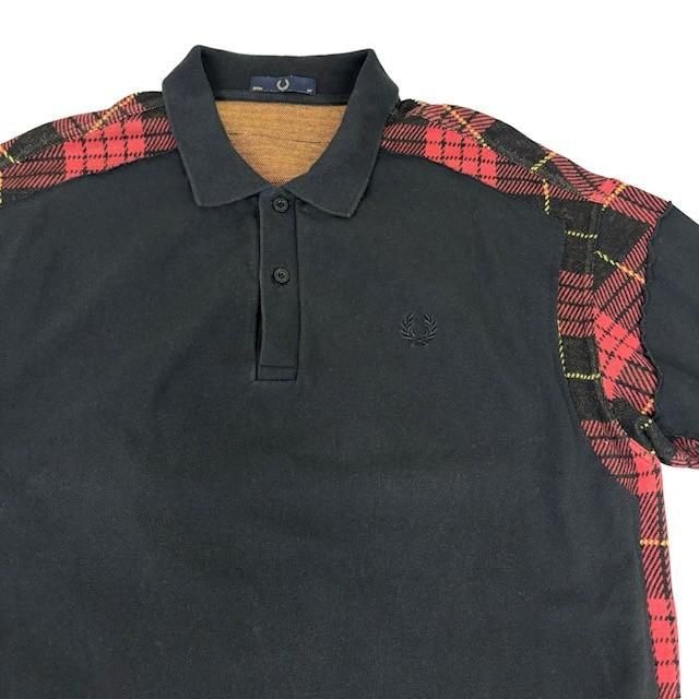 古着 フレッドペリー FRED PERRY 半袖 ポロシャツ タータンチェック