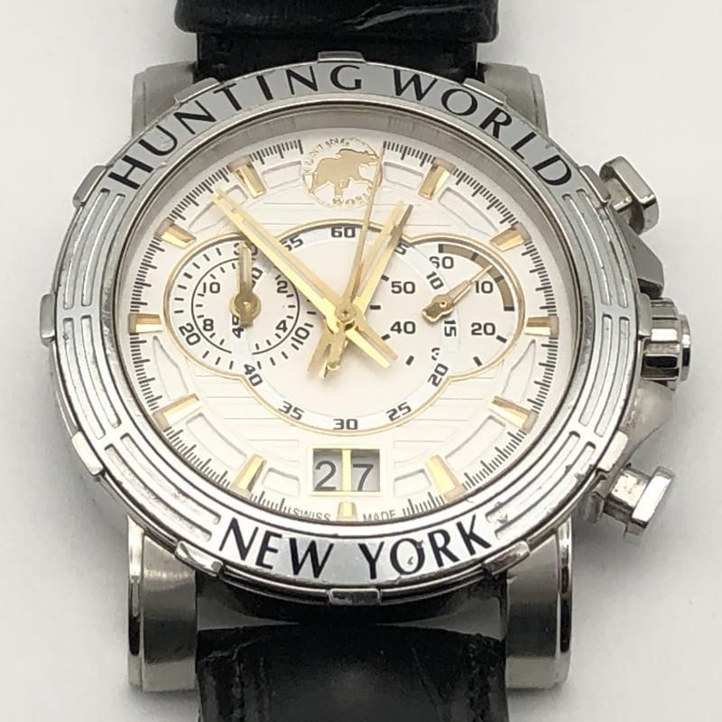 【中古】HUNTING WORLD 腕時計 シルバー ハンティング ワールド[10][240010505242] 中古】HUNTING WORLD 腕時計 シルバー ハンティング ワールド[10