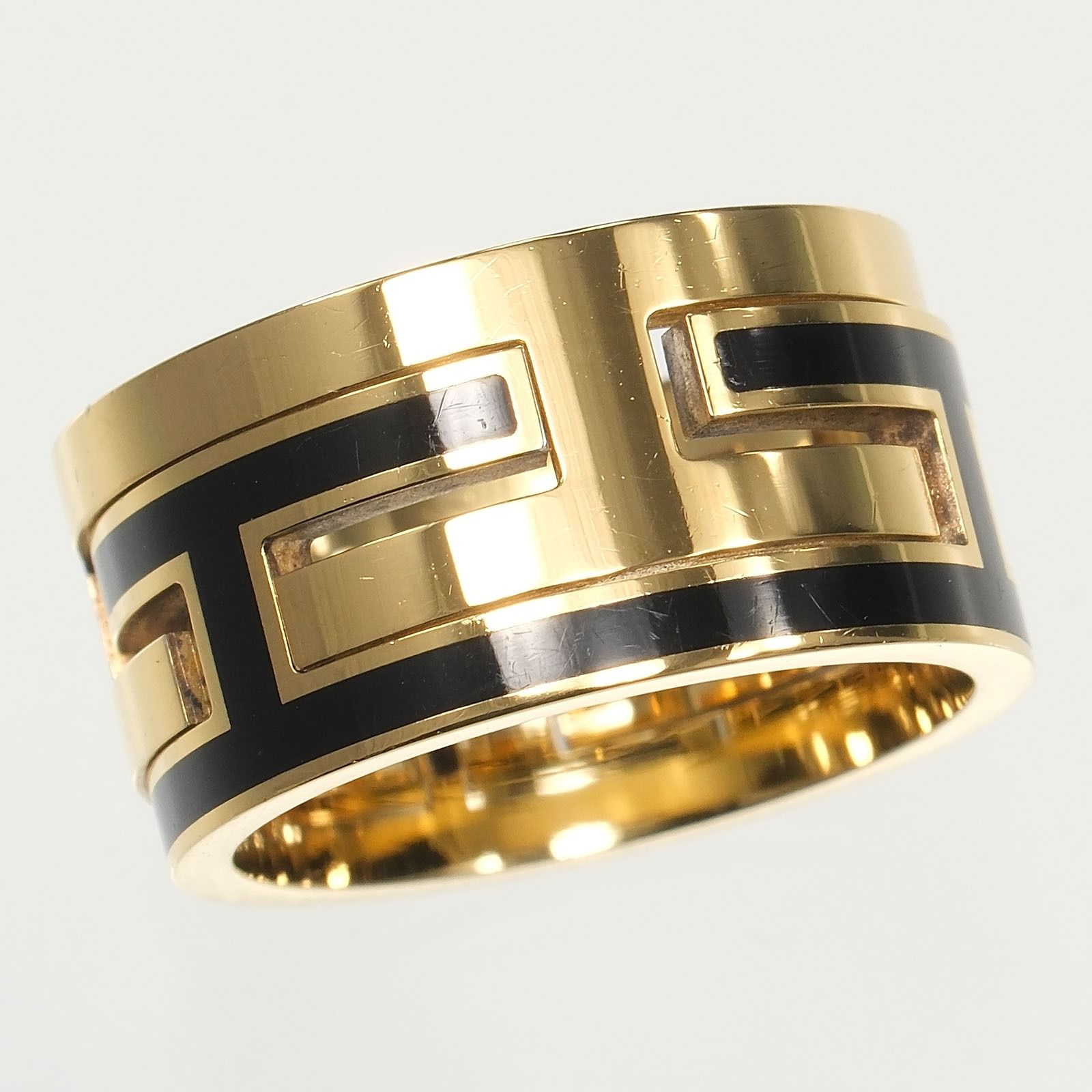 HERMES】エルメス ムーブアッシュ シルバー925×金メッキ 10号