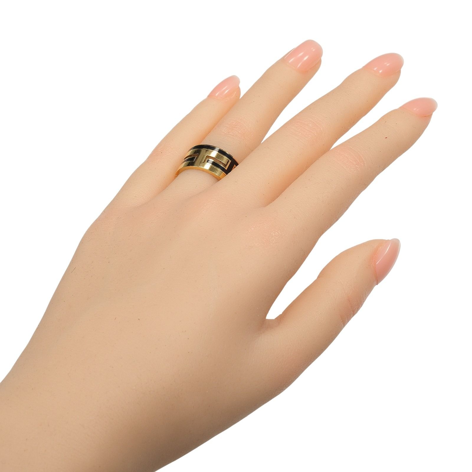 HERMES】エルメス ムーブアッシュ シルバー925×金メッキ 10号