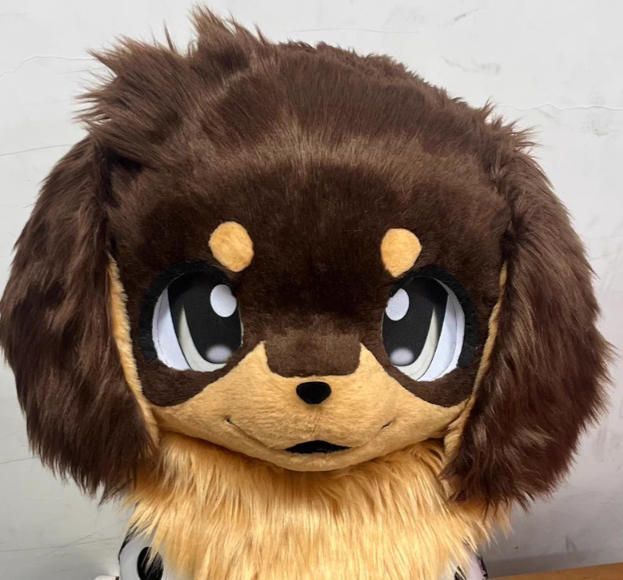 着ぐるみヘッド 犬 NO 519 茶色 全頭ヘッド ケモノ ファースーツ ぬいぐるみ コスプレ コスチューム kigurumi 一点物
