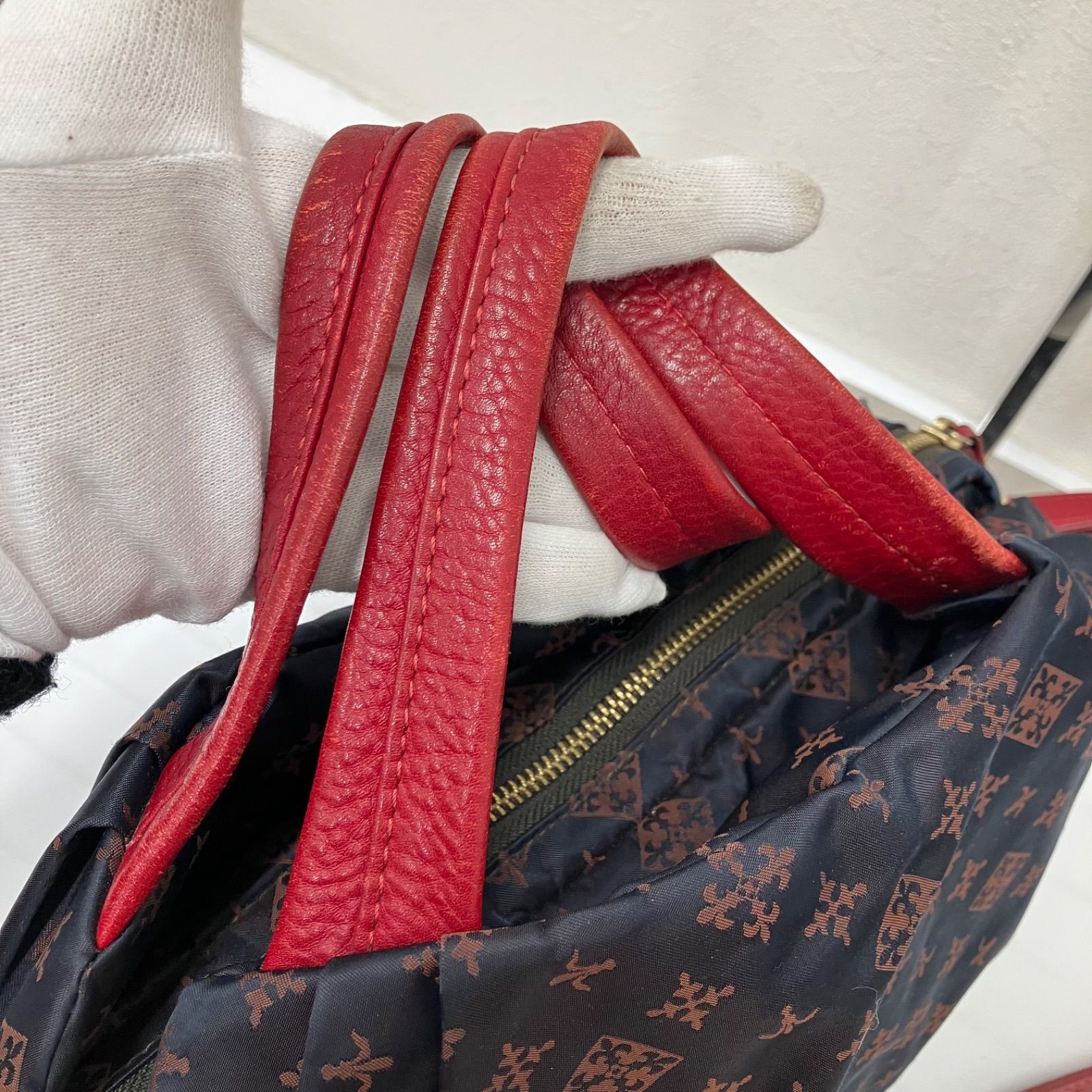 9163 russet ラシット 2way ショルダーバッグ ハンドバッグ ネイビー 