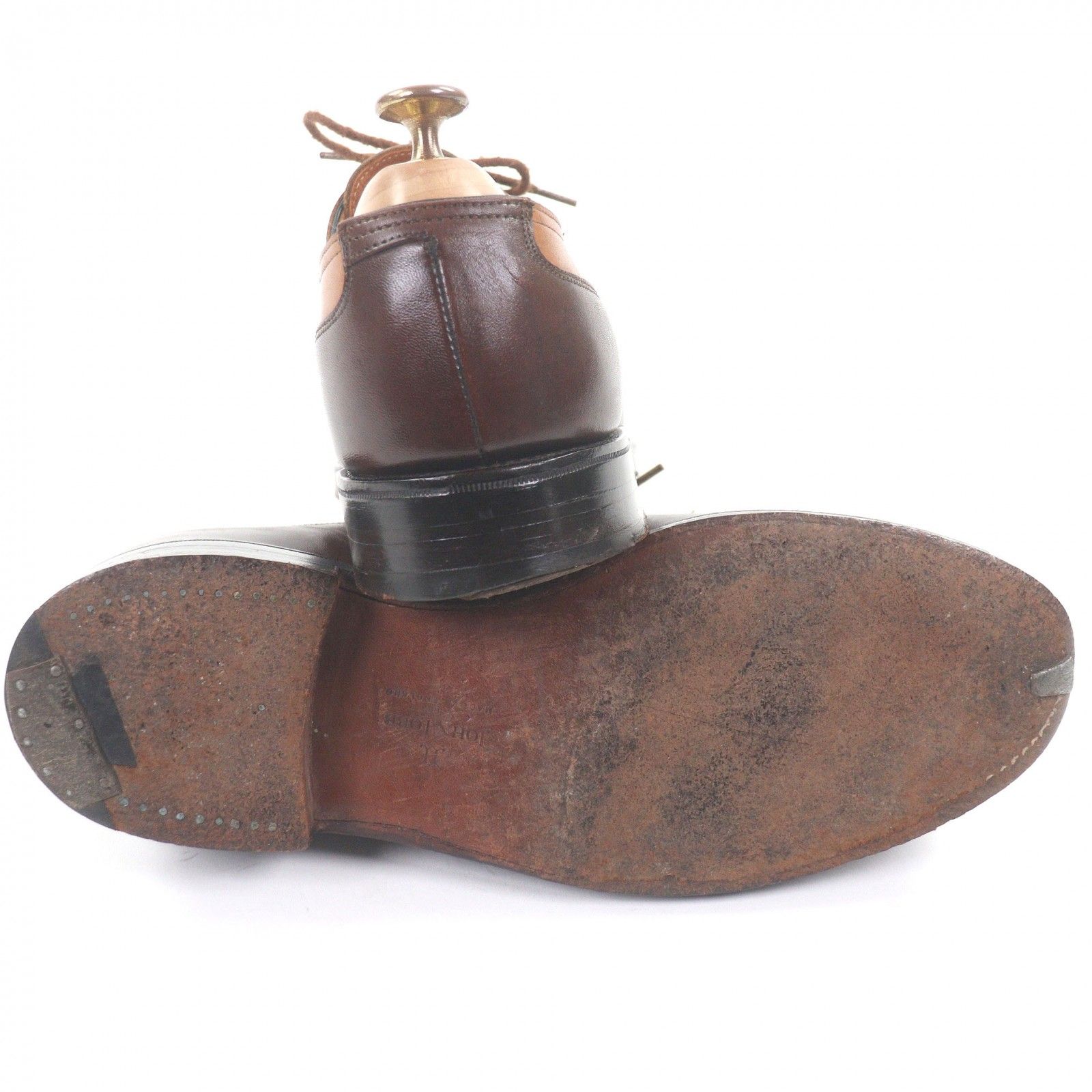 ドンドン見直し】良品□John Lobb ジョンロブ レザー レースアップ