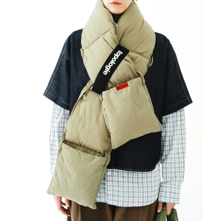 topologie マフラー Puffer Scarf トポロジー グリーン - メルカリ