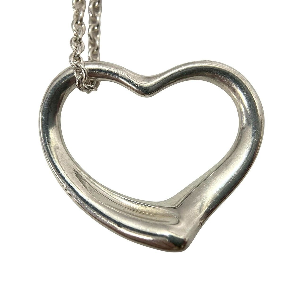 TIFFANY&Co.】オープンハート ネックレス ELSA PERETTI/エルサ