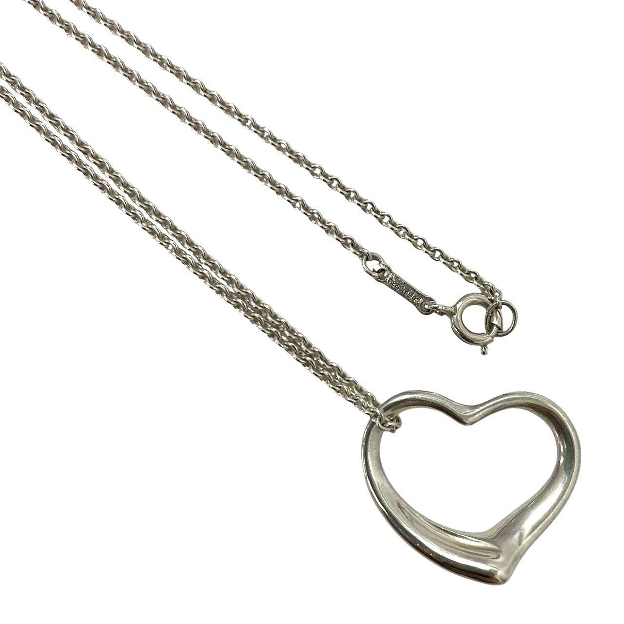 TIFFANY&Co.】オープンハート ネックレス ELSA PERETTI/エルサ