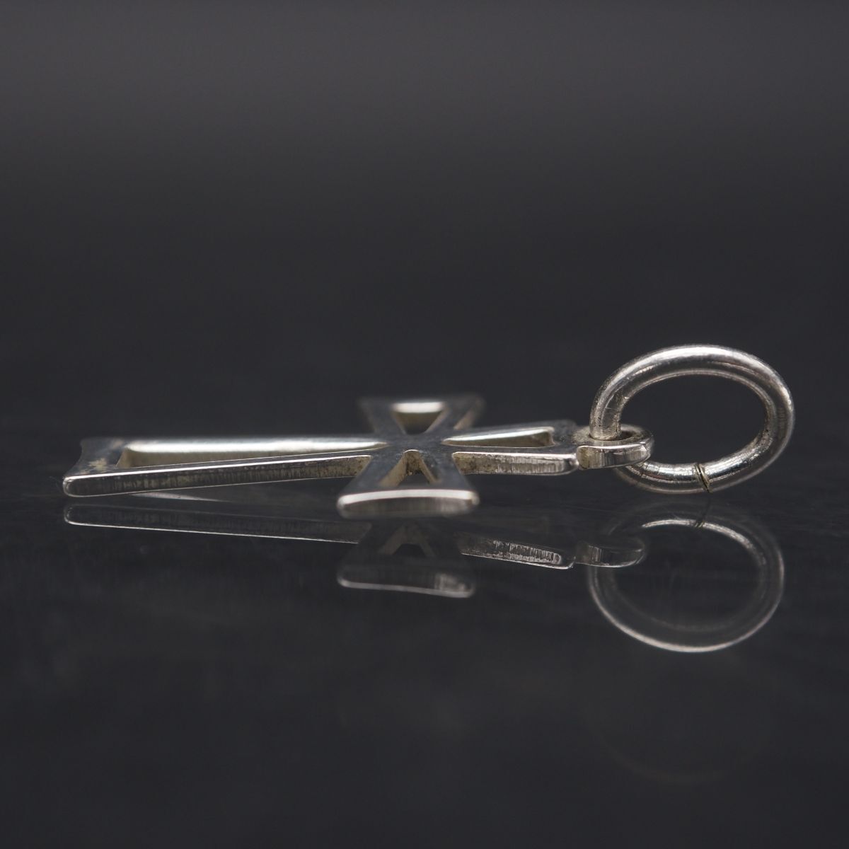 M867 ヴィンテージ ペンダント トップ クロス デザイン シルバー