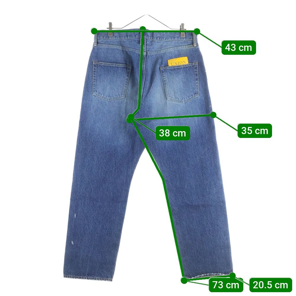 UNION (ユニオン) 22AW ワイド デニム パンツ インディゴ FA22‐001 