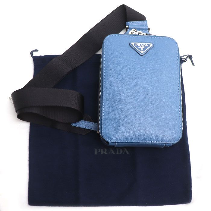 PRADA プラダ ウエストバッグ 2VZ106 サフィアーノレザー F0154 PRADA】プラダ『プラダ ブリック サフィアーノ ワンショルダーバッグ