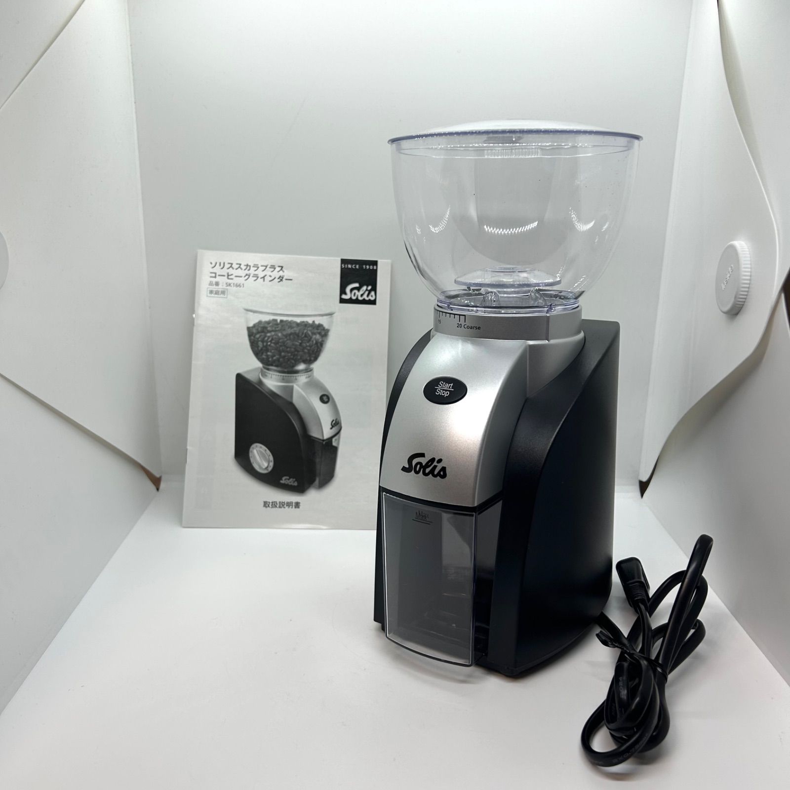ソリス スカラプラス コーヒーグラインダー SK1661 説明書付き Solis