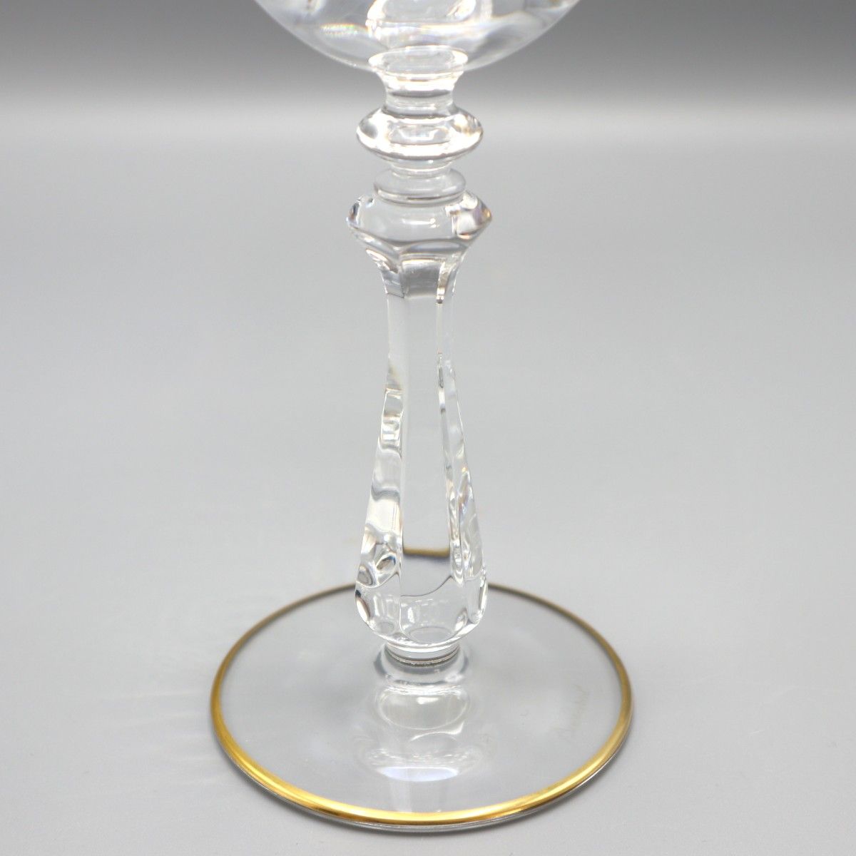 希少/美品 Baccarat オールドバカラ 草花文ワイングラス 4客セット