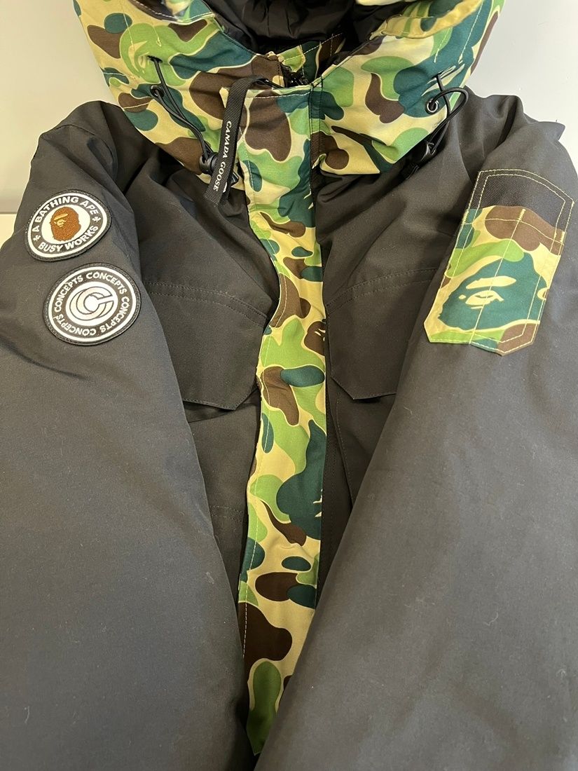 カナダグース CANADA GOOSE ×A BATHING APE 21AW EXPEDITION PARKA 猿