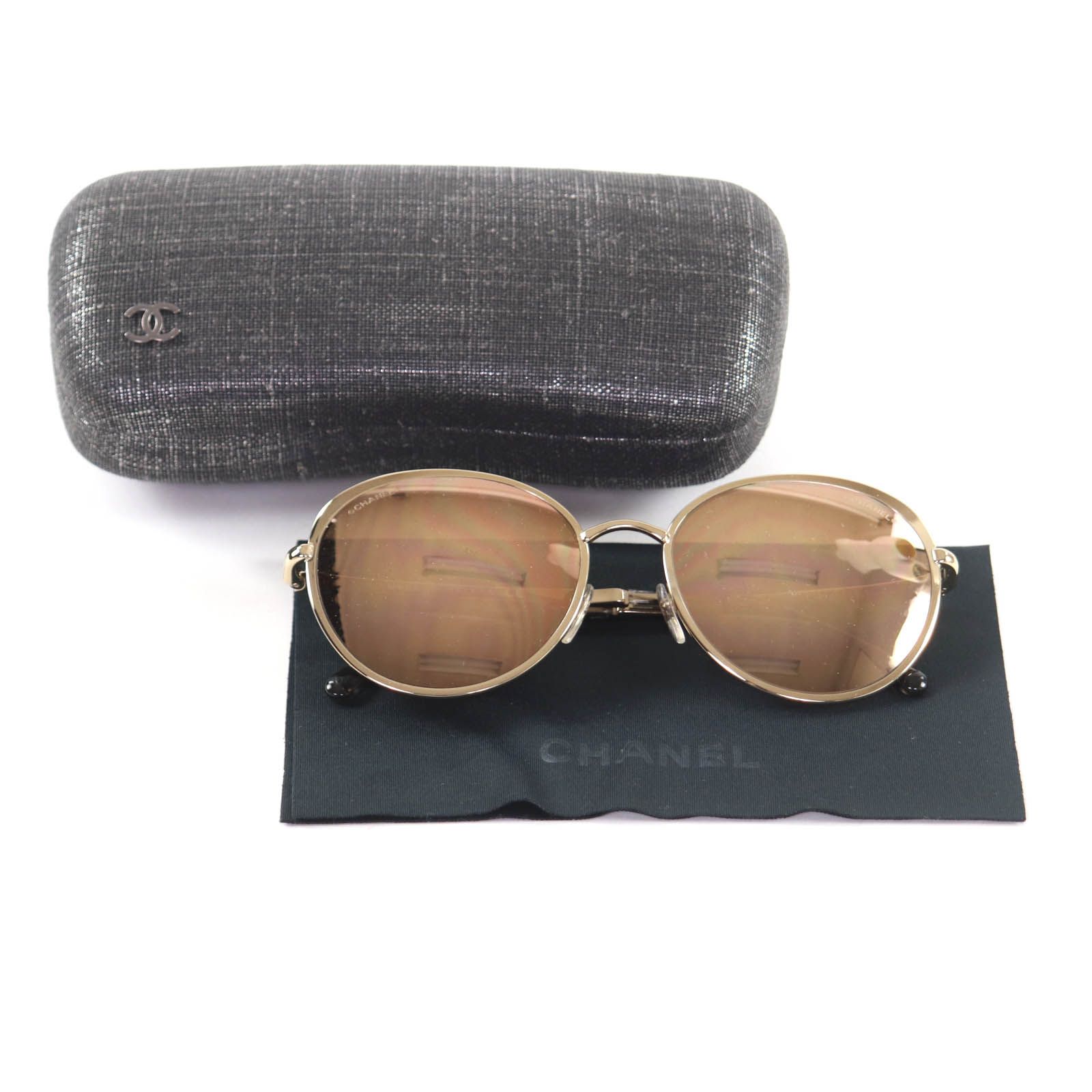 極美品☆CHANEL シャネル 4206 ココマーク ボストン ミラーレンズ