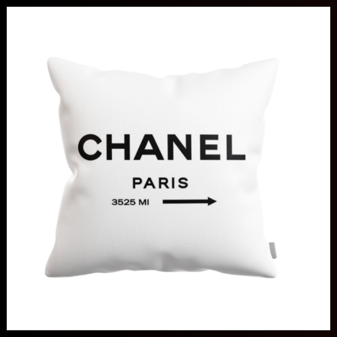 モノクロ/C・H・A・N・E・L/クッションカバー - メルカリ