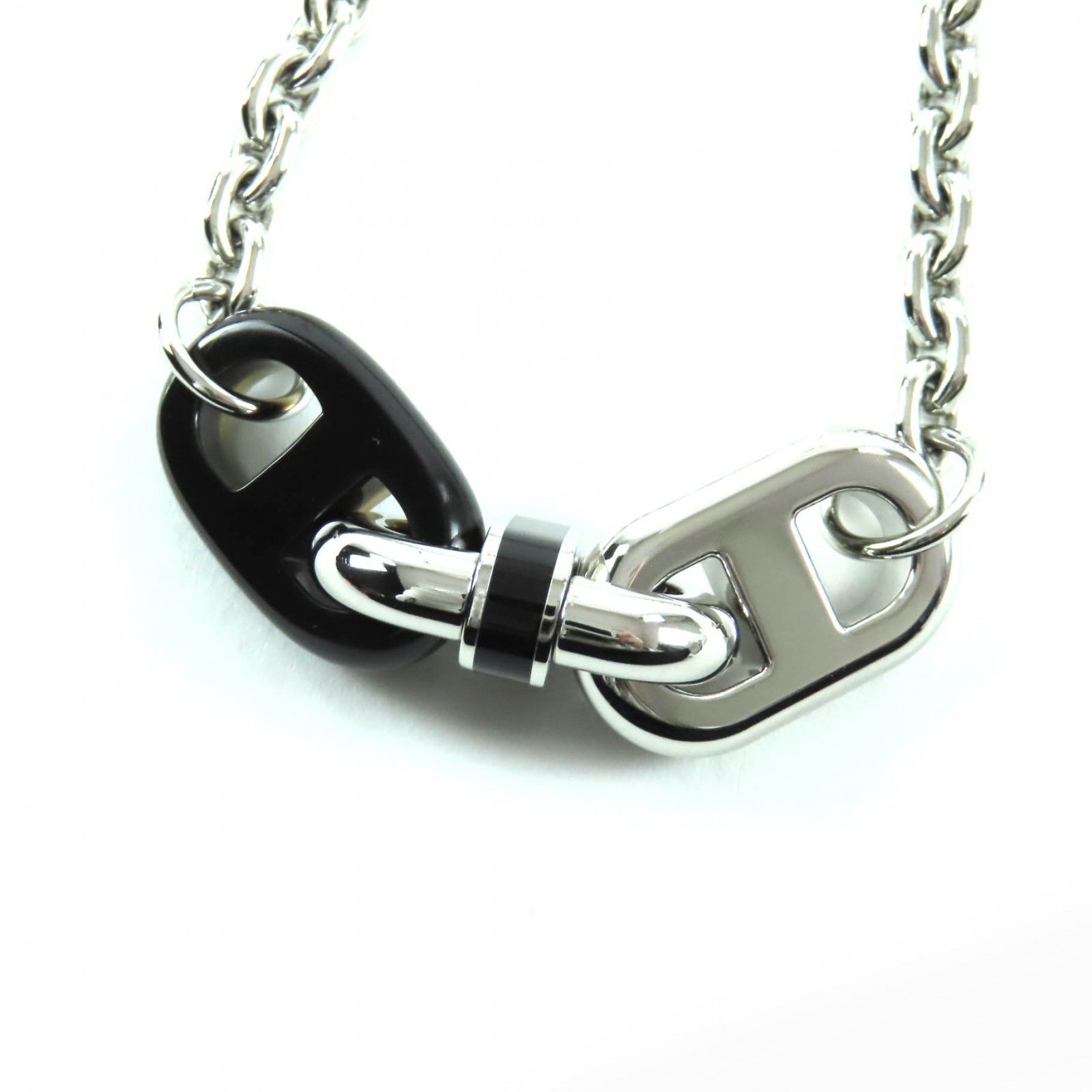 極美品☆HERMES エルメス バッファローホーン マイヨン ネックレス