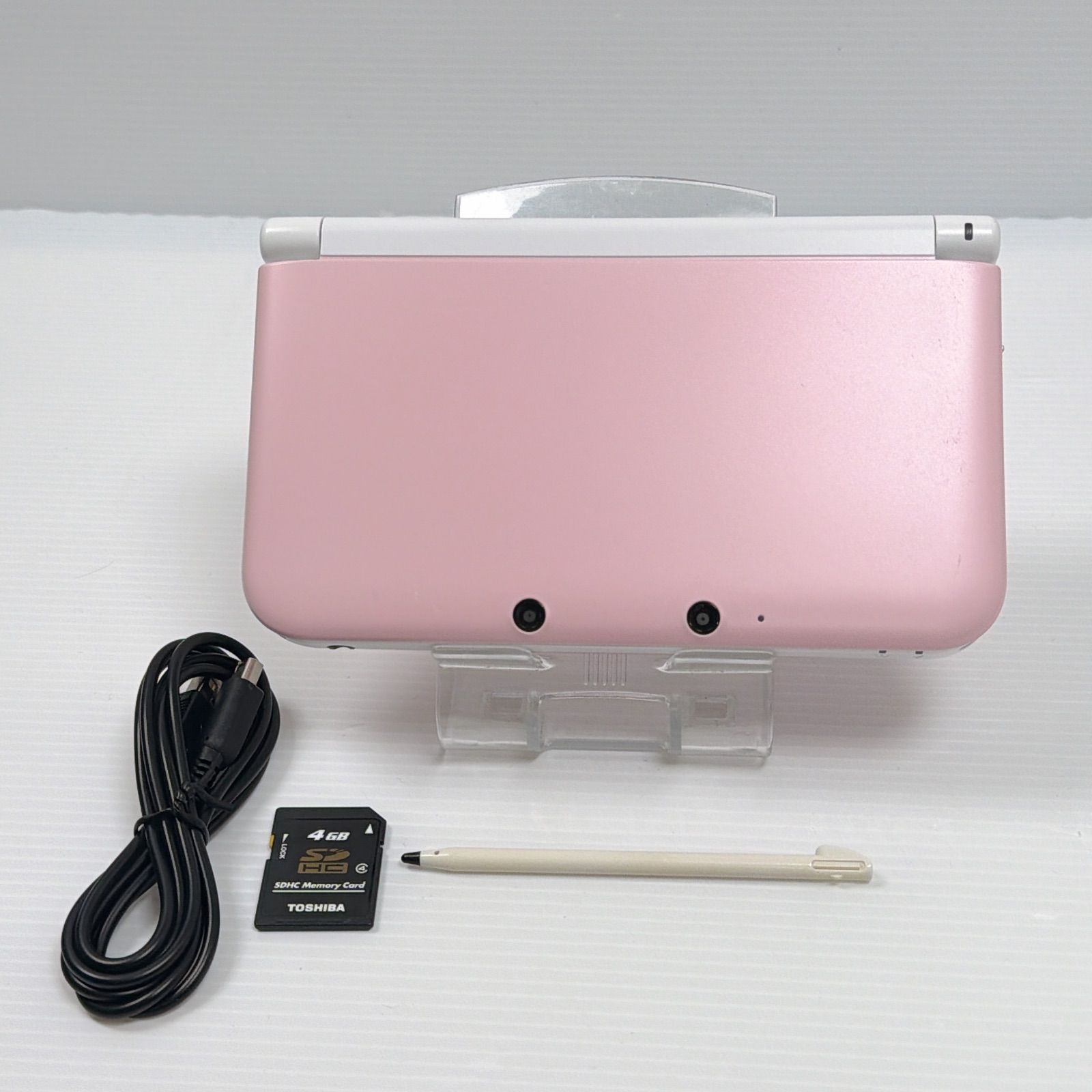 動作品】ニンテンドー3DSLL本体（ピンク×ホワイト） ニンテンドー3DS 