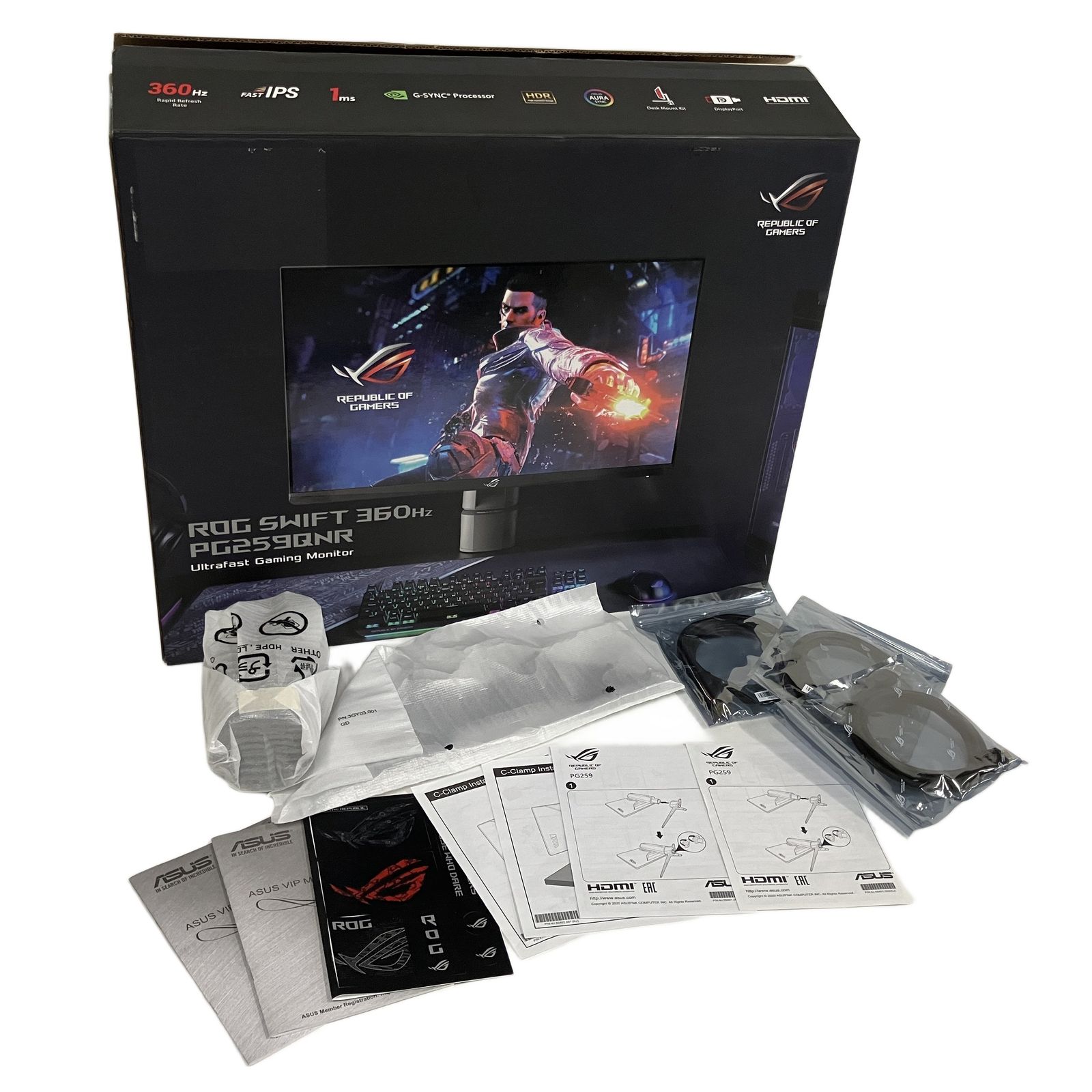 ASUS PG259QN 24.5型 ゲーミング モニター 液晶 ディスプレイ 中古