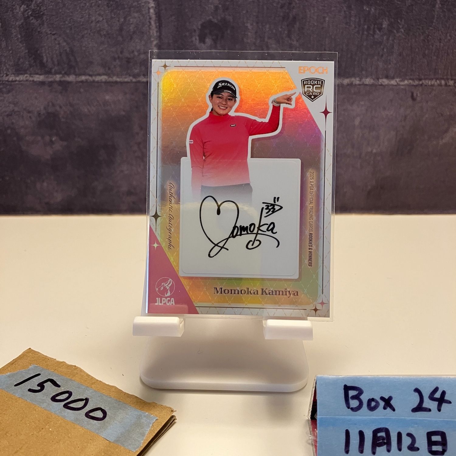 2025 EPOCH 神谷桃歌 Momoka Kamiya 09/10 直筆サインカード 女子プロ