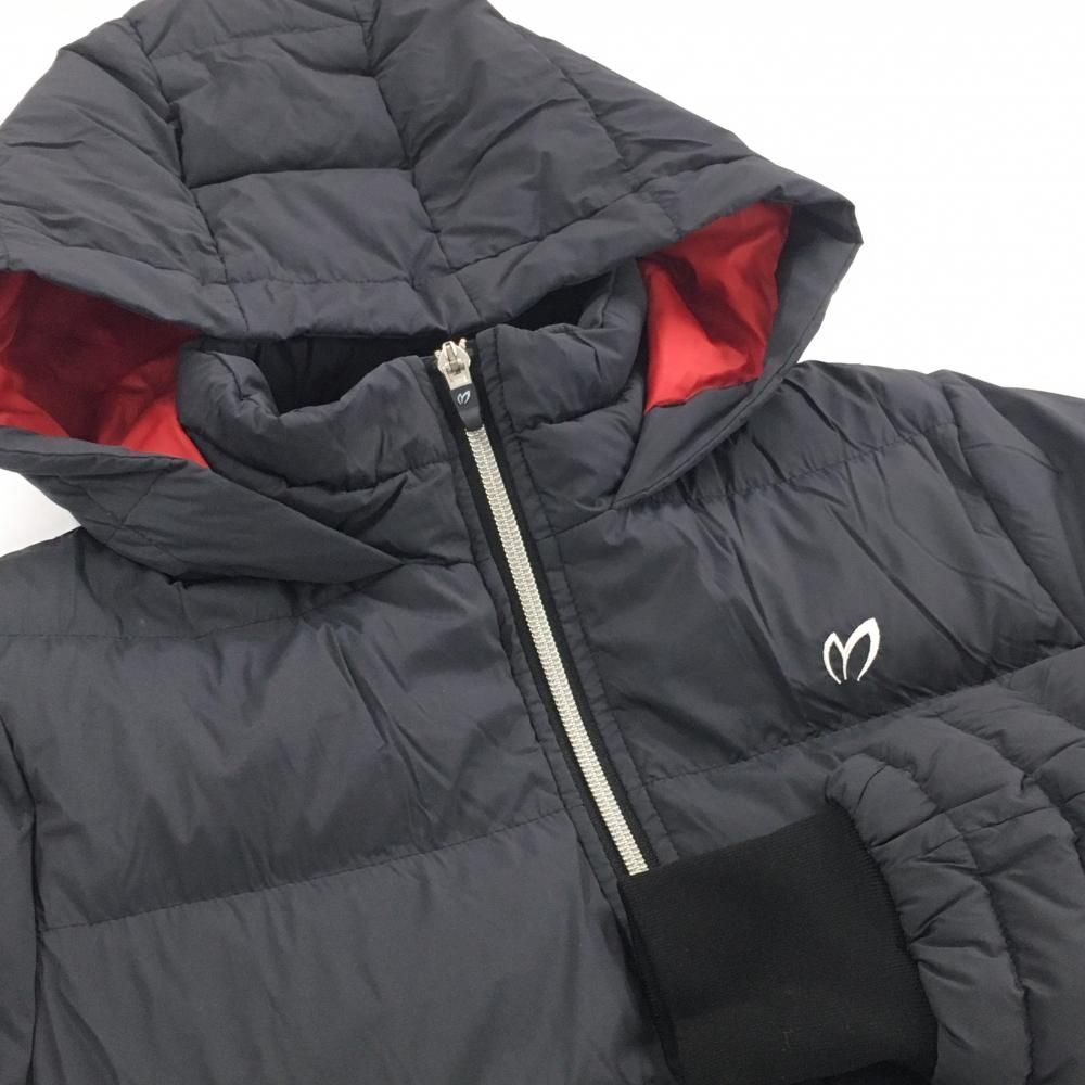 美品】マスターバニー フード付ダウンジャケット 黒 内側レッド ダウン
