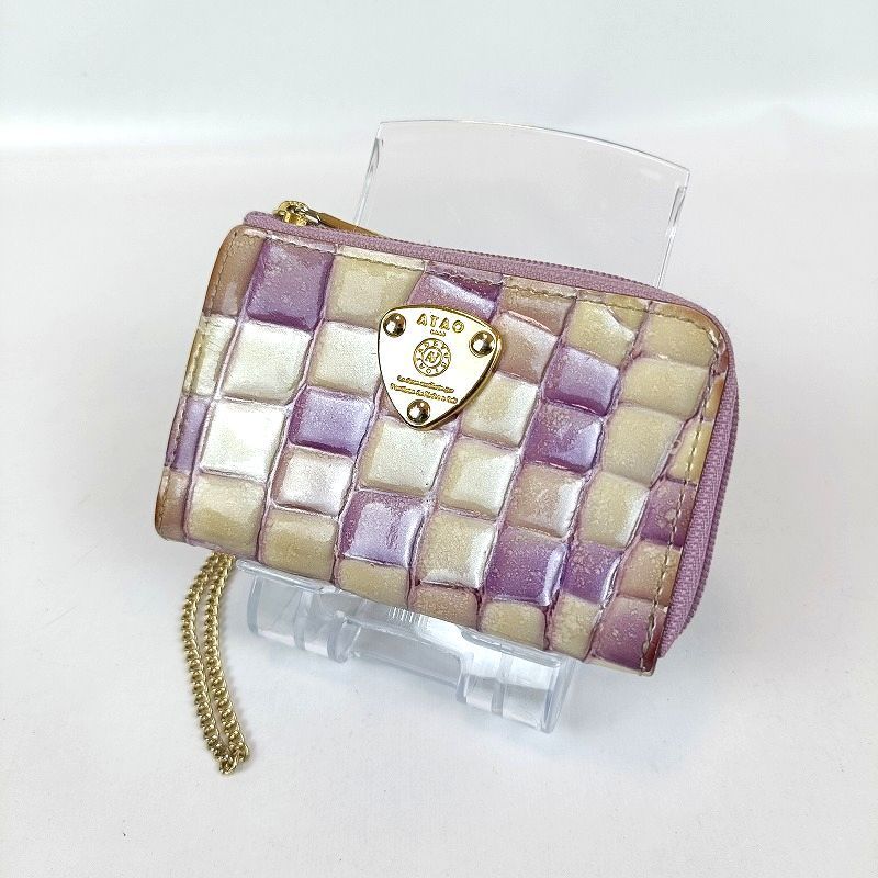 アタオ　ベル　ロージーラベンダー　キーケース　ミニ財布 ATAO アタオ ベル Bell キーケース ミニ財布 ロージーラベンダー