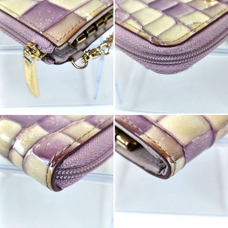 【極美品】ATAO ベル　ロージーラベンダー ATAO アタオ ベル Bell キーケース ミニ財布 ロージーラベンダー