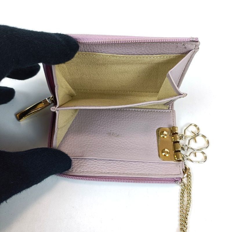 ATAO アタオ ベル Bell キーケース ミニ財布 ロージーラベンダー