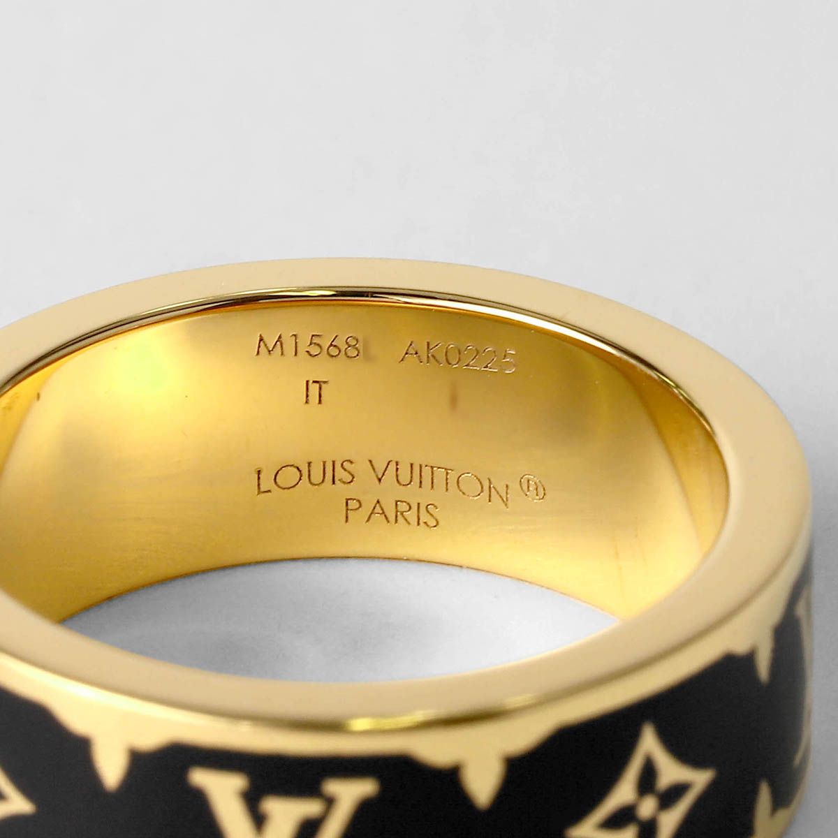 新品 ルイヴィトン Louis Vuitton リング リング・エナメル ゴールド 
