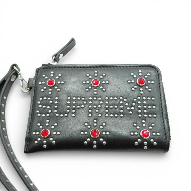 SUPREME 23ss Hollywood Trading Company Studded Wallet Black