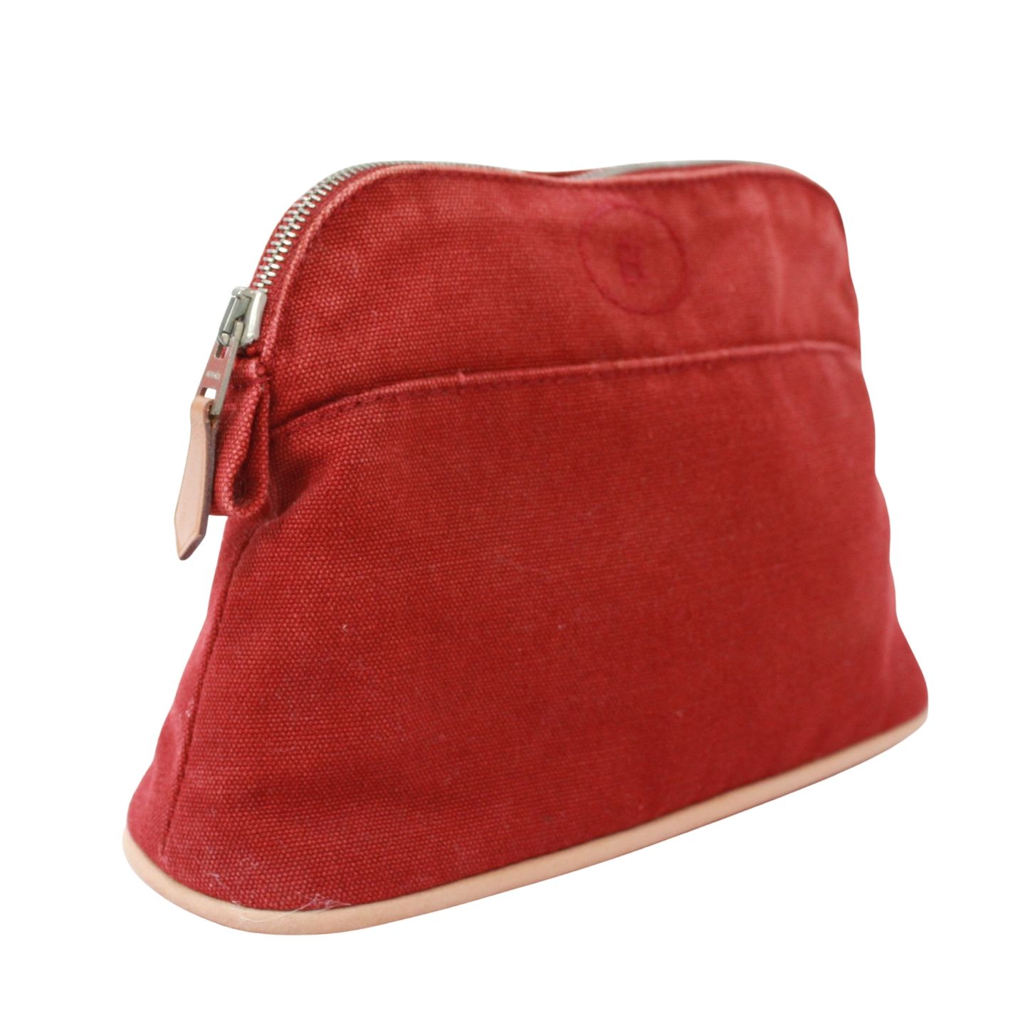 HERMES エルメス ボリードポーチ ミニ ポーチ キャンバス/レザー