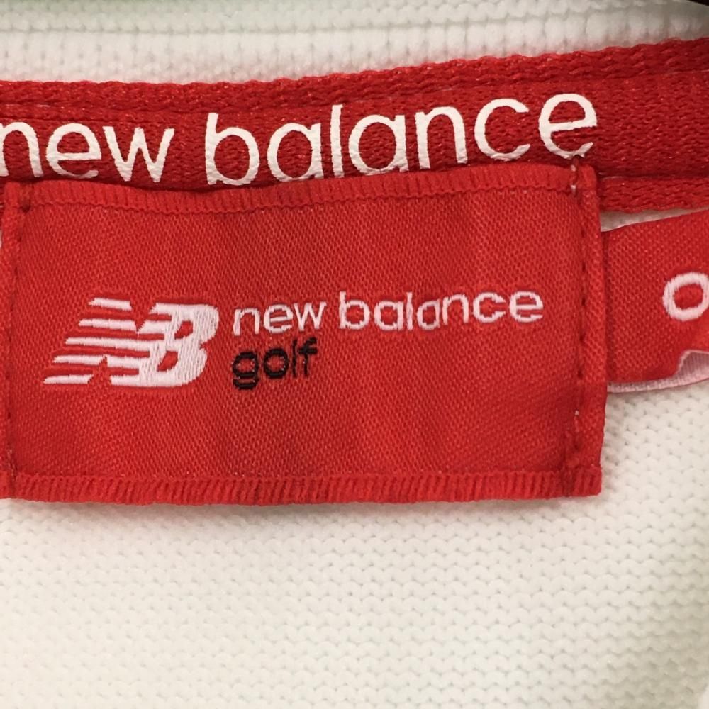 超美品】ニューバランスゴルフ ニットジップパーカー 白×蛍光グリーン