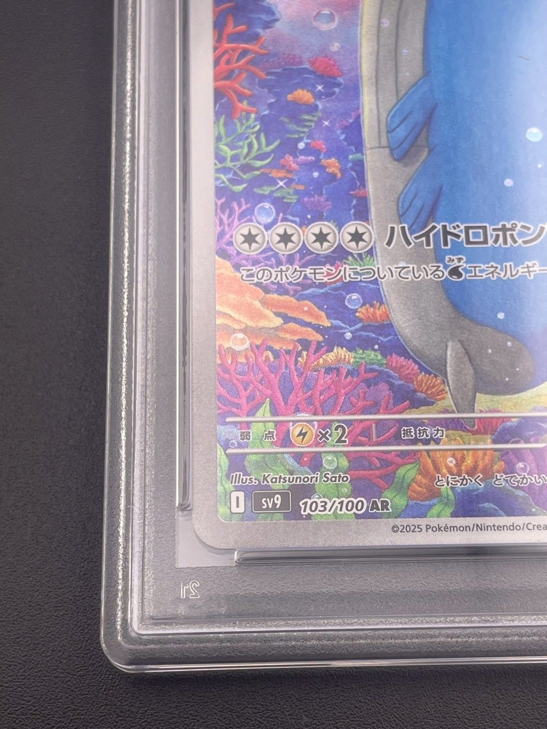 鑑定品】 PSA10 ホエルオー AR SV9 103/100 拡張パック バトル