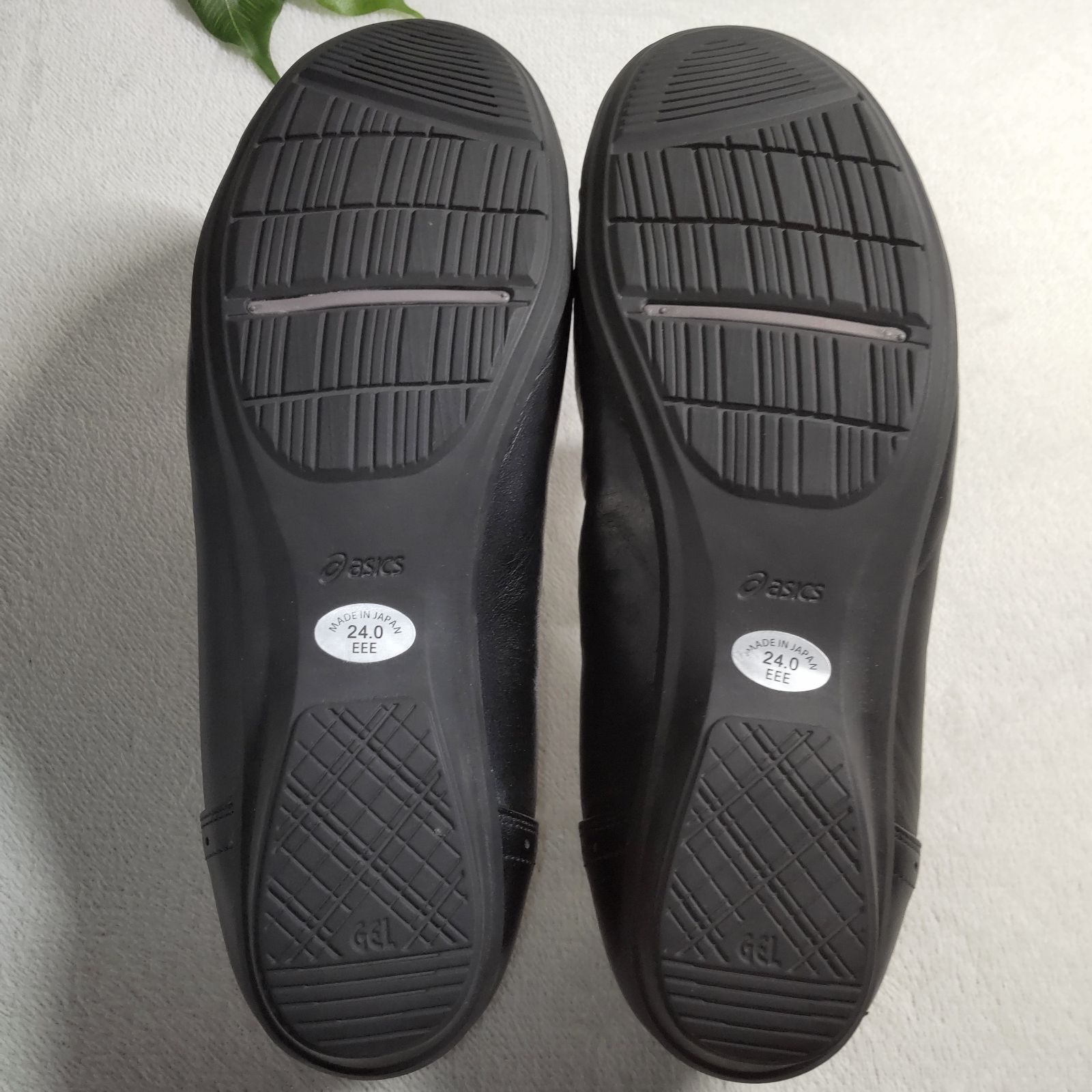 美品】asics/アシックス/PEDALA/ぺダラ レザーフラットパンプス 
