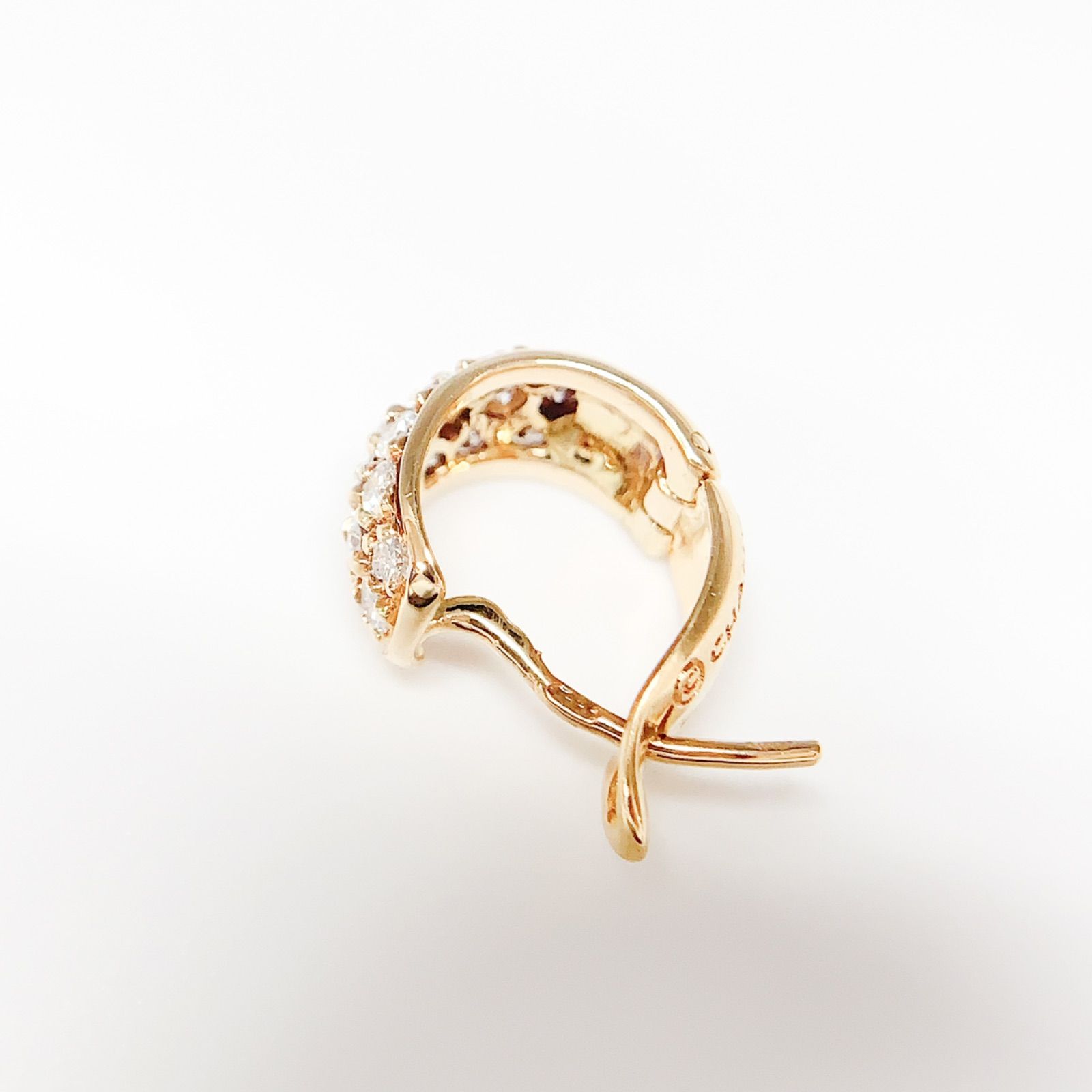 中古】シャネル CHANEL K18YG パヴェ ダイヤモンド ピアス 片耳 - メルカリ